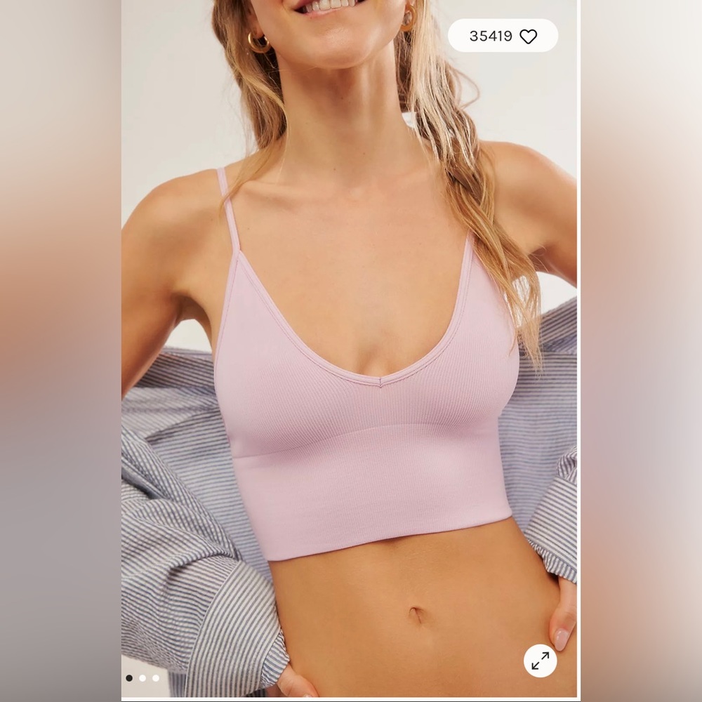 Free People Ali Low-Back Seamless Bra - Picture 1 of 8